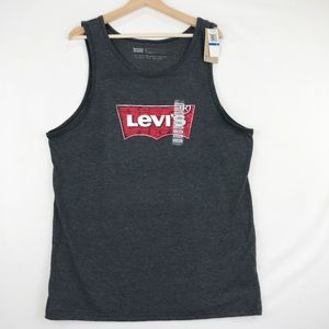 Levi's Mens XL Red Batwing Logo Print Tank